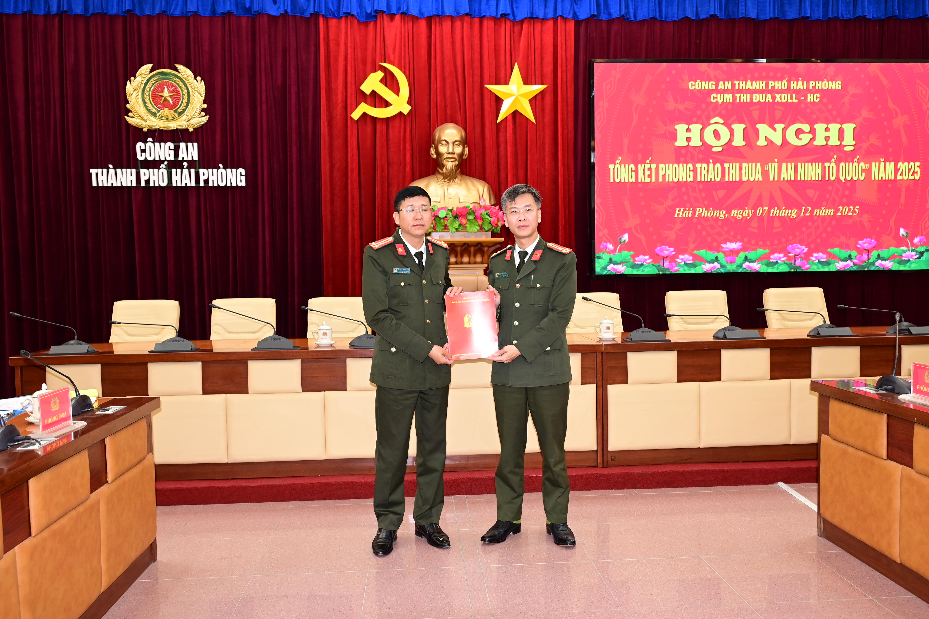 Cụm thi đua Xây dựng lực lượng - Hậu cân CATP: Tổng kết phong trào thi đua “Vì ANTQ” năm 2025